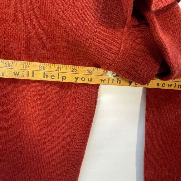 Madewell Red Merino Wool Ruffle Stitch Play Pullover Sweater Size 2XL NWT - Picture 7 of 8